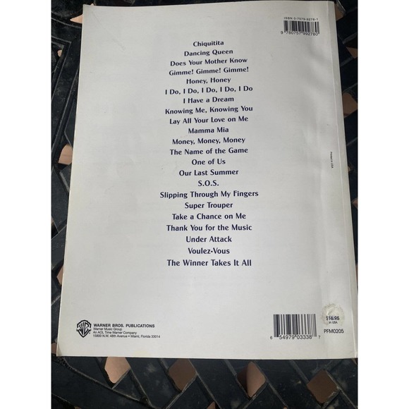 Play the Songs That Inspired Mamma Mia! (Vocal Selections) : Piano/Vocal/Chords - Picture 4 of 4